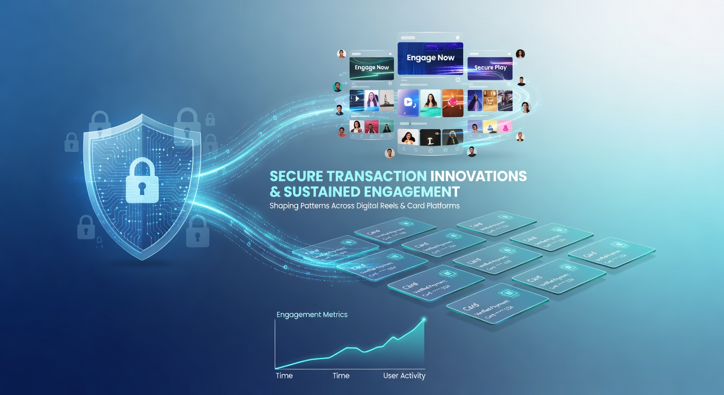 Illustration of secure digital transactions on reel and card gaming platforms