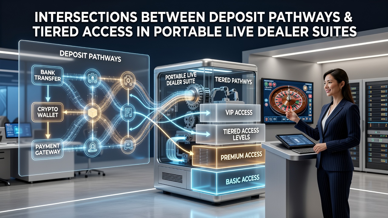 Mobile live dealer interface showing deposit options and tier progression indicators on a smartphone screen