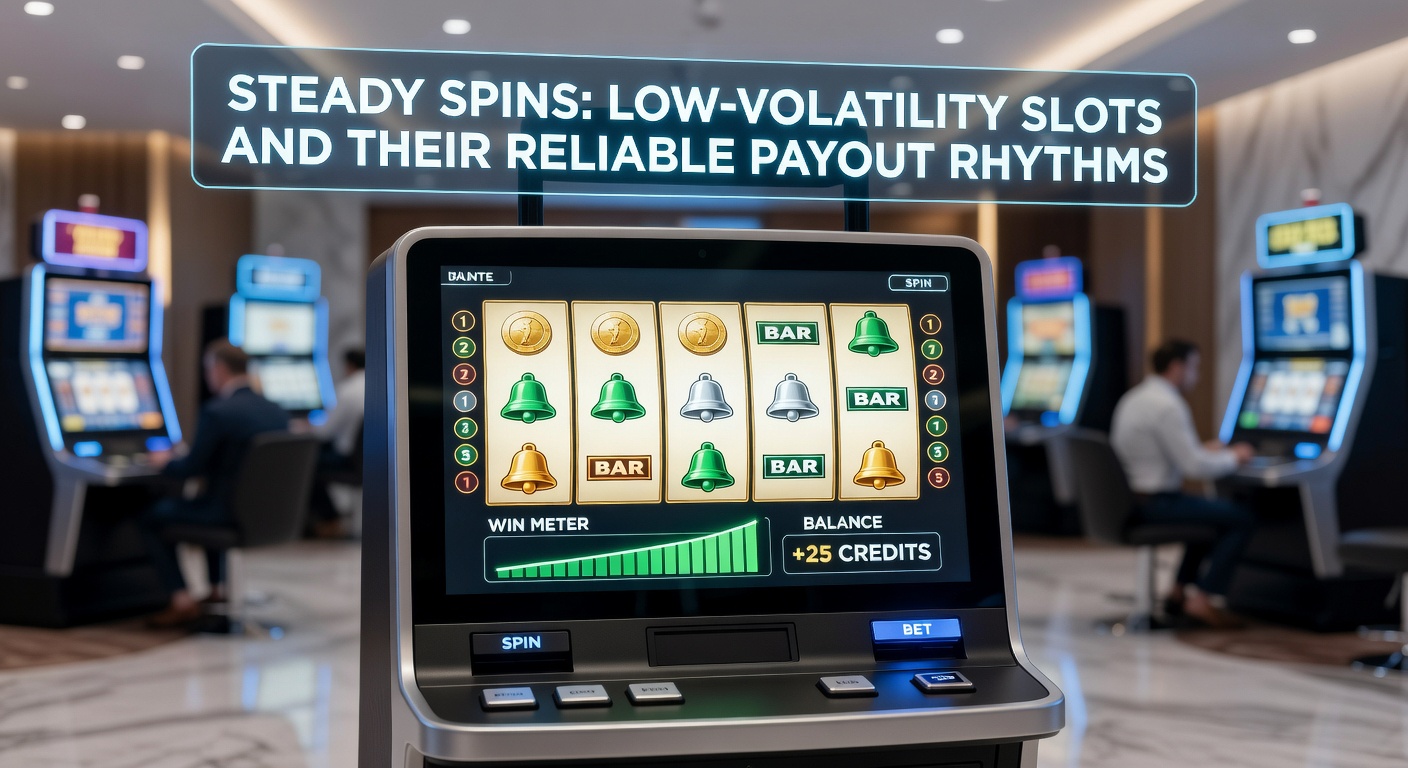 Graph charting smooth payout curves for low-volatility slots versus jagged high-volatility lines, with steady climbs representing frequent wins